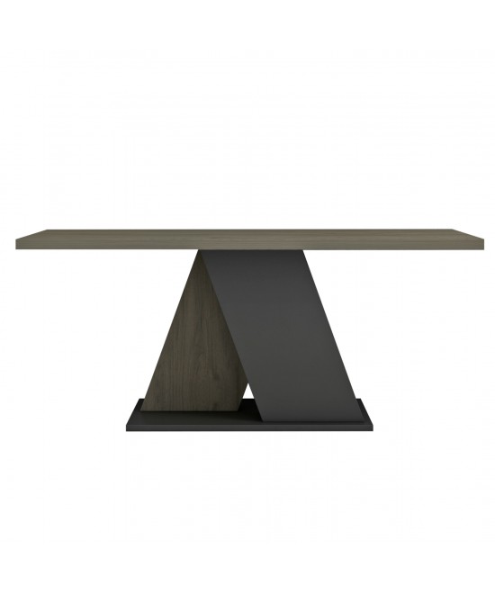 ΤΡΑΠΕΖΙ ΣΑΛΟΝΙΟΥ DILE HM9528.01 ΜΕΛΑΜΙΝΗ ΣΕ ΣΟΝΑΜΑ-ΓΚΡΙ 110x55x47Υεκ.