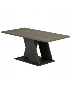 ΤΡΑΠΕΖΙ ΣΑΛΟΝΙΟΥ DILE HM9528.01 ΜΕΛΑΜΙΝΗ ΣΕ ΣΟΝΑΜΑ-ΓΚΡΙ 110x55x47Υεκ.