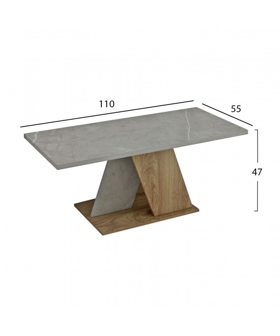 ΤΡΑΠΕΖΙ ΣΑΛΟΝΙΟΥ DILE HM9528.02 ΜΕΛΑΜΙΝΗ ΣΕ STONE TEXTURE ΓΚΡΙ-ΦΥΣΙΚΟ 110x55x47Υεκ. ΤΡΑΠΕΖΙ ΣΑΛΟΝΙΟΥ DILE HM9528.02 ΜΕΛΑΜΙΝΗ ΣΕ STONE TEXTURE ΓΚΡΙ-ΦΥΣΙΚΟ 110x55x47Υεκ.