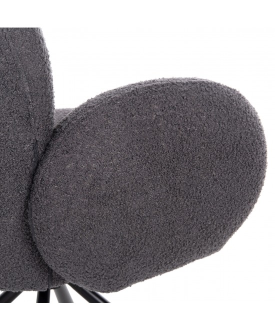 ΠΟΛΥΘΡΟΝΑ ΠΕΡΙΣΤΡΕΦ. WINON HM9778.01 ΓΚΡΙ TEDDY ΥΦΑΣΜΑ-ΜΑΥΡΟ ΜΕΤΑΛΛΟ 65x67x92Υ εκ. ΠΟΛΥΘΡΟΝΑ ΠΕΡΙΣΤΡΕΦ. WINON HM9778.01 ΓΚΡΙ TEDDY ΥΦΑΣΜΑ-ΜΑΥΡΟ ΜΕΤΑΛΛΟ 65x67x92Υ εκ.