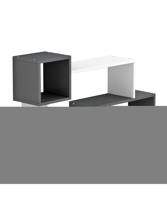 ΡΑΦΙΕΡΑ ΤΟΙΧΟΥ TANNER HM8948.12 ΜΕΛΑΜΙΝΗ ΣΕ ΓΚΡΙ-ΛΕΥΚΟ 90,5x20x51Υ εκ.