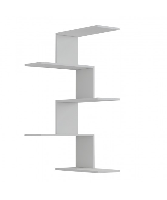ΕΠΙΤΟΙΧΙΑ ΡΑΦΙΕΡΑ RORY HM8931.11 ΜΕΛΑΜΙΝΗ ΣΕ ΛΕΥΚΟ 22x51,5x109Υ εκ.
