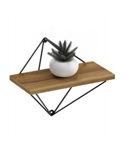 ΣΕΤ ΡΑΦΙΑ ΤΟΙΧΟΥ ZANNARD HM8929.11 ΜΕΤΑΛΛΟ ΜΑΥΡΟ-ΜΕΛΑΜΙΝΗ ΦΥΣΙΚΟ 30x14x30Υ εκ.