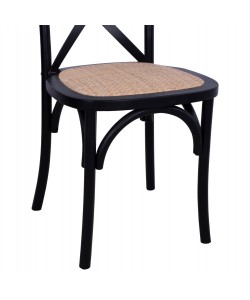 ΚΑΡΕΚΛΑ OWEN ΣΤΟΙΒΑΖΟΜΕΝΗ ΞΥΛΙΝΗ ΟΞΙΑ ΜΑΥΡΟ ΜΑΤ ΜΕ ΧΙΑΣΤΙ ΠΛΑΤΗ HM8575.02 45x55,5x90Yεκ