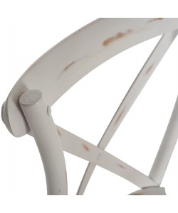 ΚΑΡΕΚΛΑ OWEN ΣΤΟΙΒΑΖΟΜΕΝΗ ΞΥΛΙΝΗ ΑΠΟ ΟΞΙΑ WHITE WASH ΧΡΩΜΑ ΜΕ ΧΙΑΣΤΙ ΠΛΑΤΗ HM8575.04 45x55,5x90 cm