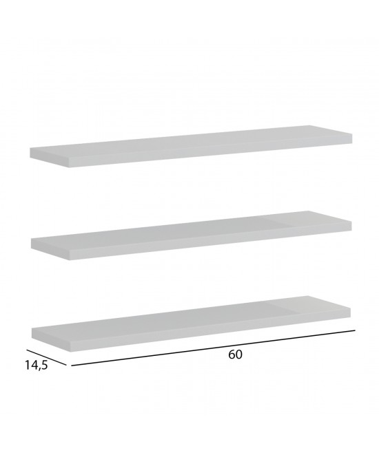 ΣΕΤ 3 ΡΑΦΙΑ ΤΟΙΧΟΥ CASSIUS HM8966.11 ΜΕΛΑΜΙΝΗ ΣΕ ΛΕΥΚΟ 60x14,5 εκ ΣΕΤ 3 ΡΑΦΙΑ ΤΟΙΧΟΥ CASSIUS HM8966.11 ΜΕΛΑΜΙΝΗ ΣΕ ΛΕΥΚΟ 60x14,5 εκ
