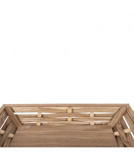 ΔΙΣΚΟΣ ΣΕΡΒΙΡΙΣΜΑΤΟΣ ΟΡΘΟΓΩΝΙΟΣ HM4228 ΞΥΛΟ ΕΛΑΤΟΥ & MDF 51x32x5,5Υ εκ.