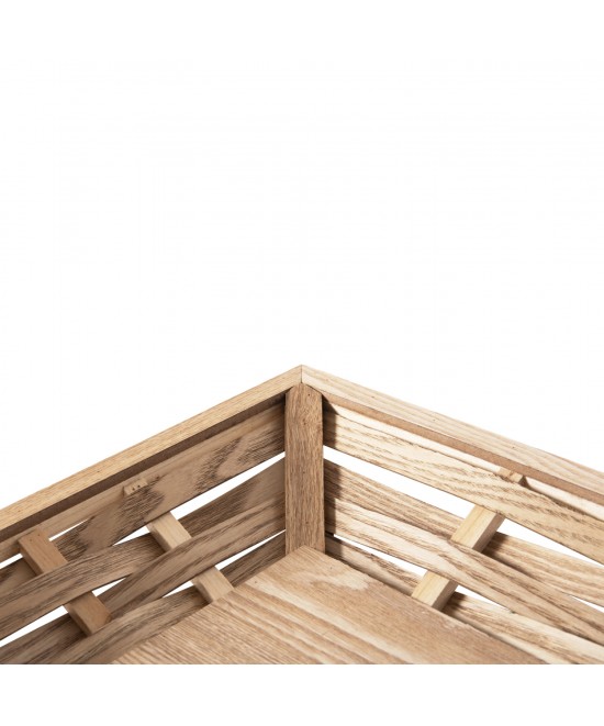 ΔΙΣΚΟΣ ΣΕΡΒΙΡΙΣΜΑΤΟΣ ΟΡΘΟΓΩΝΙΟΣ HM4228 ΞΥΛΟ ΕΛΑΤΟΥ & MDF 51x32x5,5Υ εκ.