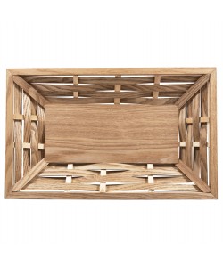 ΔΙΣΚΟΣ ΣΕΡΒΙΡΙΣΜΑΤΟΣ ΟΡΘΟΓΩΝΙΟΣ HM4228 ΞΥΛΟ ΕΛΑΤΟΥ & MDF 51x32x5,5Υ εκ.