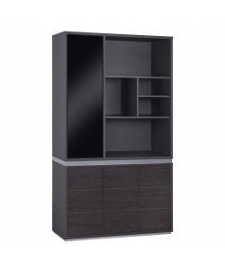 ΒΙΒΛΙΟΘΗΚΗ ΓΡΑΦΕΙΟΥ ΕΠΑΓΓΕΛΜΑΤΙΚΗ ROSEWOOD HM2091L 120Χ40Χ200Υ εκ.