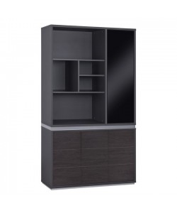 ΒΙΒΛΙΟΘΗΚΗ ΓΡΑΦΕΙΟΥ ΕΠΑΓΓΕΛΜΑΤΙΚΗ ROSEWOOD HM2091R 120Χ40Χ200Υ εκ.