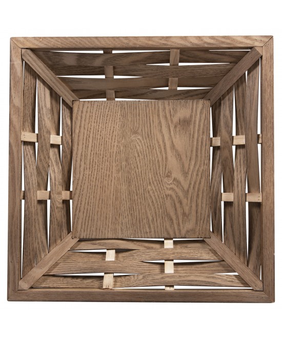 ΔΙΣΚΟΣ ΣΕΡΒΙΡΙΣΜΑΤΟΣ ΤΕΤΡΑΓΩΝΟΣ HM4229 ΞΥΛΟ ΕΛΑΤΟΥ & MDF 36x36x6Υ εκ.