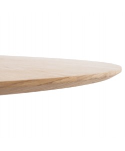 ΤΡΑΠΕΖΙ ΣΤΡΟΓΓΥΛΟ DENTY HM9612.01 MDF ΜΕ ΚΑΠΛΑΜΑ ΔΡΥΟΣ-ΧΡΩΜΑ ΔΡΥΟΣ Φ120x75Υεκ.