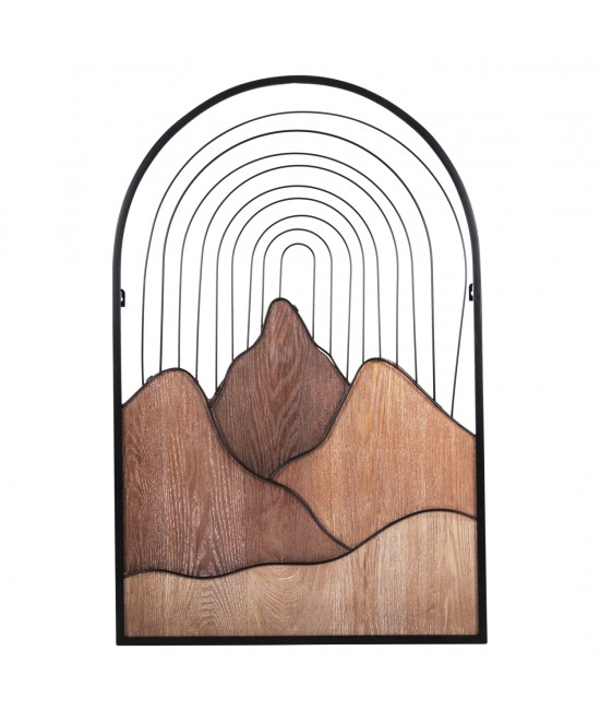 ΔΙΑΚΟΣΜΗΤΙΚΟ ΤΟΙΧΟΥ HM4220 ΔΙΑΦΟΡΕΣ ΑΠΟΧΡΩΣΕΙΣ ΞΥΛΟΥ-ΜΑΥΡΟ ΜΕΤΑΛΛΟ 60x3,5x93Υεκ.