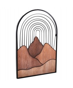 ΔΙΑΚΟΣΜΗΤΙΚΟ ΤΟΙΧΟΥ HM4220 ΔΙΑΦΟΡΕΣ ΑΠΟΧΡΩΣΕΙΣ ΞΥΛΟΥ-ΜΑΥΡΟ ΜΕΤΑΛΛΟ 60x3,5x93Υεκ.