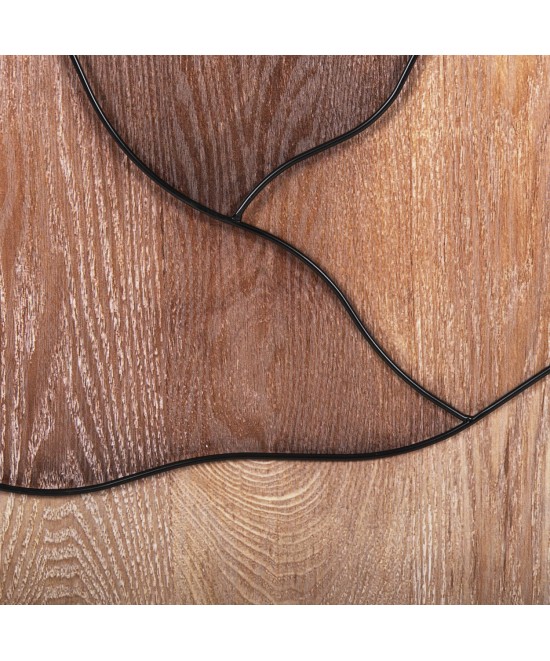 ΔΙΑΚΟΣΜΗΤΙΚΟ ΤΟΙΧΟΥ HM4220 ΔΙΑΦΟΡΕΣ ΑΠΟΧΡΩΣΕΙΣ ΞΥΛΟΥ-ΜΑΥΡΟ ΜΕΤΑΛΛΟ 60x3,5x93Υεκ.