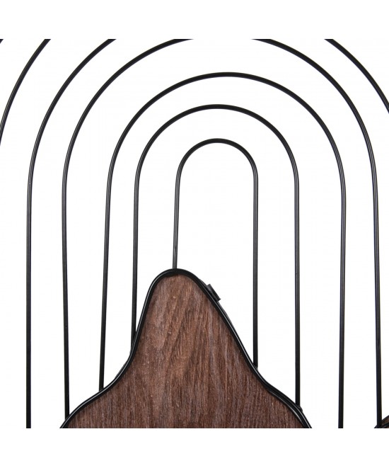 ΔΙΑΚΟΣΜΗΤΙΚΟ ΤΟΙΧΟΥ HM4220 ΔΙΑΦΟΡΕΣ ΑΠΟΧΡΩΣΕΙΣ ΞΥΛΟΥ-ΜΑΥΡΟ ΜΕΤΑΛΛΟ 60x3,5x93Υεκ.