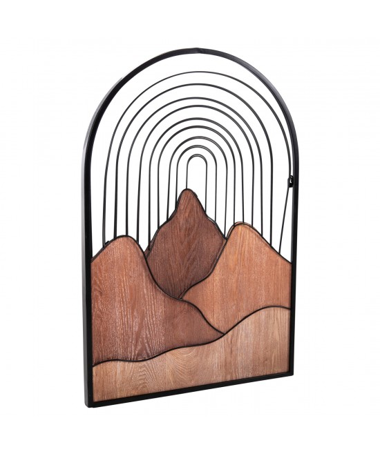 ΔΙΑΚΟΣΜΗΤΙΚΟ ΤΟΙΧΟΥ HM4220 ΔΙΑΦΟΡΕΣ ΑΠΟΧΡΩΣΕΙΣ ΞΥΛΟΥ-ΜΑΥΡΟ ΜΕΤΑΛΛΟ 60x3,5x93Υεκ.