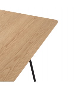 ΤΡΑΠΕΖΙ ΤΡΑΠΕΖΑΡΙΑΣ TRENK HM9614.01 MDF ΜΕ ΚΑΠΛΑΜΑ ΔΡΥΟΣ ΦΥΣΙΚΟ-ΜΑΥΡΟ ΜΕΤΑΛΛΟ 120x120x75Υεκ.