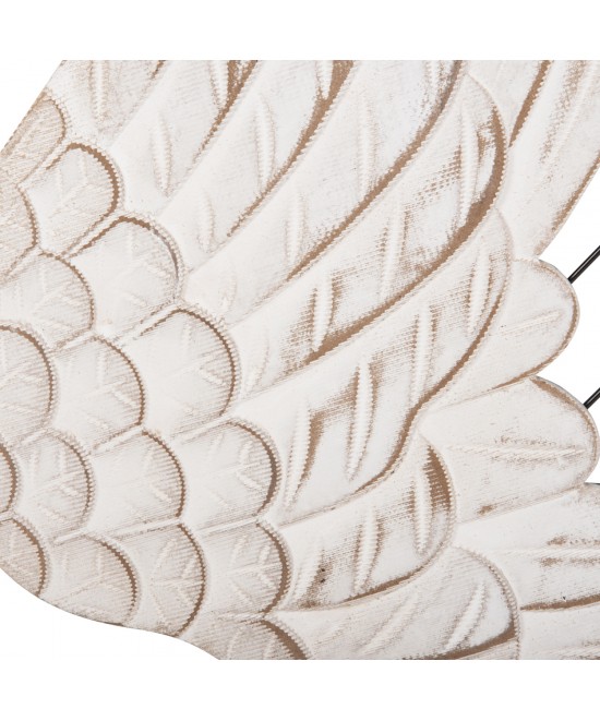 ΔΙΑΚΟΣΜΗΤΙΚΟ ΤΟΙΧΟΥ ΣΕΤ 2ΤΜΧ ΦΤΕΡΑ HM4223 MDF ΣΕ ΛΕΥΚΟ-ΜΑΥΡΟ ΜΕΤΑΛΛΟ 39x1,5x92Υ εκ.