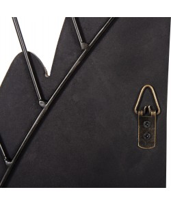 ΔΙΑΚΟΣΜΗΤΙΚΟ ΤΟΙΧΟΥ ΣΕΤ 2ΤΜΧ ΦΤΕΡΑ HM4223 MDF ΣΕ ΛΕΥΚΟ-ΜΑΥΡΟ ΜΕΤΑΛΛΟ 39x1,5x92Υ εκ.