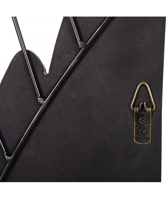 ΔΙΑΚΟΣΜΗΤΙΚΟ ΤΟΙΧΟΥ ΣΕΤ 2ΤΜΧ ΦΤΕΡΑ HM4223 MDF ΣΕ ΛΕΥΚΟ-ΜΑΥΡΟ ΜΕΤΑΛΛΟ 39x1,5x92Υ εκ.