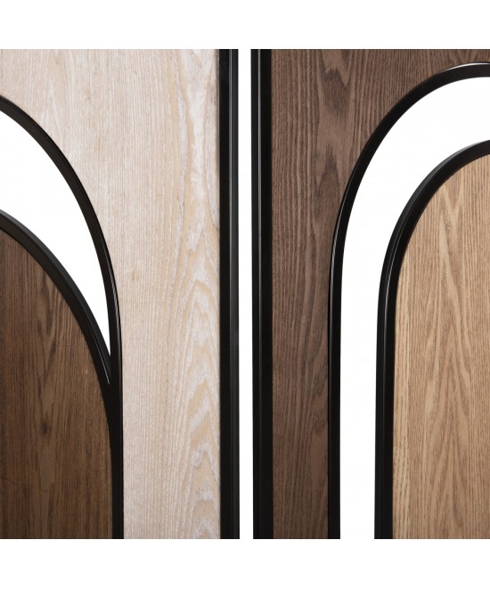 ΠΑΡΑΒΑΝ 6-ΦΥΛΛΟ ΜΟΝΗΣ ΟΨΗΣ CRYPT HM4221 MDF ΣΕ 4 ΧΡΩΜΑTA-ΜΑΥΡΟ ΜΕΤΑΛΛΟ 241x1,5x180Υεκ.