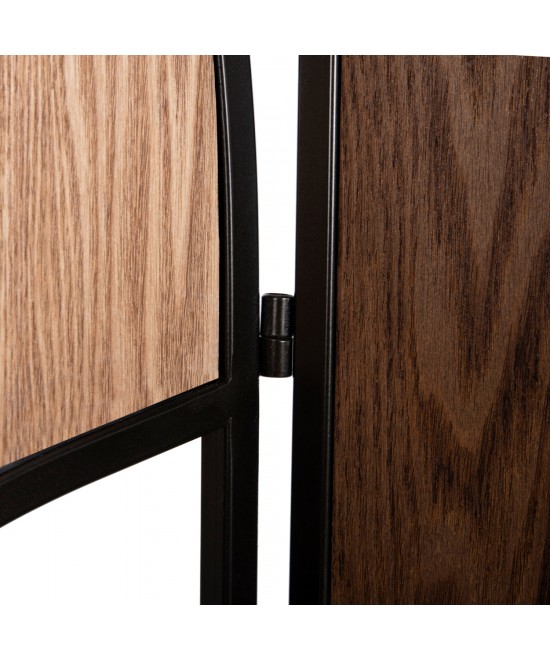 ΠΑΡΑΒΑΝ 6-ΦΥΛΛΟ ΜΟΝΗΣ ΟΨΗΣ CRYPT HM4221 MDF ΣΕ 4 ΧΡΩΜΑTA-ΜΑΥΡΟ ΜΕΤΑΛΛΟ 241x1,5x180Υεκ.