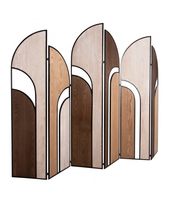 ΠΑΡΑΒΑΝ 6-ΦΥΛΛΟ ΜΟΝΗΣ ΟΨΗΣ CRYPT HM4221 MDF ΣΕ 4 ΧΡΩΜΑTA-ΜΑΥΡΟ ΜΕΤΑΛΛΟ 241x1,5x180Υεκ.