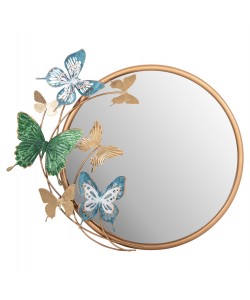 ΚΑΘΡΕΠΤΗΣ ΤΟΙΧΟΥ ΣΤΡΟΓΓΥΛΟΣ ΗΜ4213 ΜΕΤΑΛΛΟ ΣΕ ΧΡΥΣΟ-ΠΡΑΣΙΝΟ-ΜΠΛΕ 62x6,5x56Yεκ.