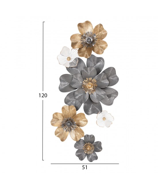 ΔΙΑΚΟΣΜΗΤΙΚΟ ΤΟΙΧΟΥ HM4214 ΜΕΤΑΛΛΟ ΣΕ ΛΕΥΚΟ-ΓΚΡΙ-ΧΡΥΣΟ 51x7,5x120εκ. ΔΙΑΚΟΣΜΗΤΙΚΟ ΤΟΙΧΟΥ HM4214 ΜΕΤΑΛΛΟ ΣΕ ΛΕΥΚΟ-ΓΚΡΙ-ΧΡΥΣΟ 51x7,5x120εκ.