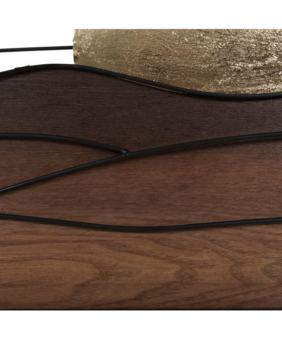 ΔΙΑΚΟΣΜΗΤΙΚΟ ΤΟΙΧΟΥ HM4219 ΔΙΑΦΟΡΕΣ ΑΠΟΧΡΩΣΕΙΣ ΞΥΛΟΥ-ΜΑΥΡΟ ΜΕΤΑΛΛΟ 117x3x50Υεκ.