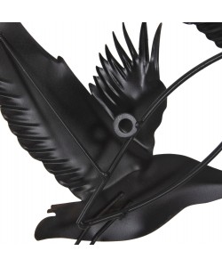 ΔΙΑΚΟΣΜΗΤΙΚΟ ΤΟΙΧΟΥ ΜΕΤΑΛΛΙΚΟ HM4208 ΠΟΥΛΙΑ ΣΕ ΓΚΡΙ-ΧΡΥΣΟ 90x46Υ εκ.