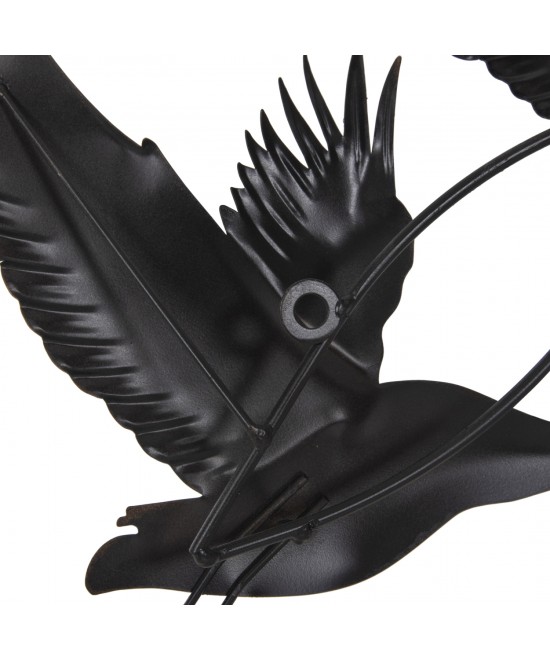 ΔΙΑΚΟΣΜΗΤΙΚΟ ΤΟΙΧΟΥ ΜΕΤΑΛΛΙΚΟ HM4208 ΠΟΥΛΙΑ ΣΕ ΓΚΡΙ-ΧΡΥΣΟ 90x46Υ εκ.