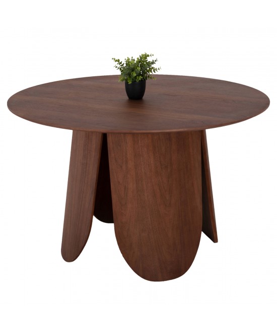 ΤΡΑΠΕΖΙ ΣΤΡΟΓΓΥΛΟ DENTY HM9612.02 MDF ΜΕ ΚΑΠΛΑΜΑ ΔΡΥΟΣ-ΧΡΩΜΑ ΚΑΡΥΔΙ Φ120x75Υεκ. ΤΡΑΠΕΖΙ ΣΤΡΟΓΓΥΛΟ DENTY HM9612.02 MDF ΜΕ ΚΑΠΛΑΜΑ ΔΡΥΟΣ-ΧΡΩΜΑ ΚΑΡΥΔΙ Φ120x75Υεκ.