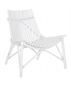 ΚΑΡΕΚΛΑ ΕΞΩΤ.ΧΩΡΟΥ CELLION HM9812.03 ΡΑΒΔΟΙ RATTAN ΣΕ ΛΕΥΚΟ ΧΡΩΜΑ 76x72x83Υεκ.