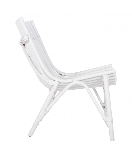 ΚΑΡΕΚΛΑ ΕΞΩΤ.ΧΩΡΟΥ CELLION HM9812.03 ΡΑΒΔΟΙ RATTAN ΣΕ ΛΕΥΚΟ ΧΡΩΜΑ 76x72x83Υεκ.