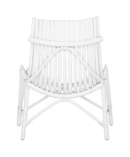 ΚΑΡΕΚΛΑ ΕΞΩΤ.ΧΩΡΟΥ CELLION HM9812.03 ΡΑΒΔΟΙ RATTAN ΣΕ ΛΕΥΚΟ ΧΡΩΜΑ 76x72x83Υεκ.