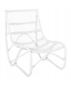 ΠΟΛΥΘΡΟΝΑ GRINN HM9815.03 ΡΑΒΔΟΙ RATTAN ΣΕ ΛΕΥΚΟ 56,5x73,5x79,5Υ εκ.