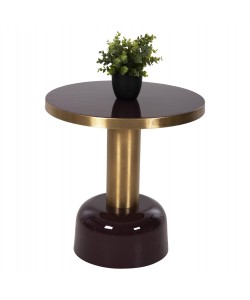 ΒΟΗΘΗΤΙΚΟ ΤΡΑΠΕΖΑΚΙ ERODE HM4242.06 ΜΕΤΑΛΛΟ ΣΕ ΚΕΡΑΣΙ-ΧΡΥΣΟ Φ50,5x52,5Υ εκ.