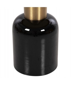 ΒΟΗΘΗΤΙΚΟ ΤΡΑΠΕΖΑΚΙ ERODE HM4248.01 ΜΕΤΑΛΛΟ ΜΑΥΡΟ-ΧΡΥΣΟ-ΚΕΡΑΣΙ Φ50,5x50Υ εκ.