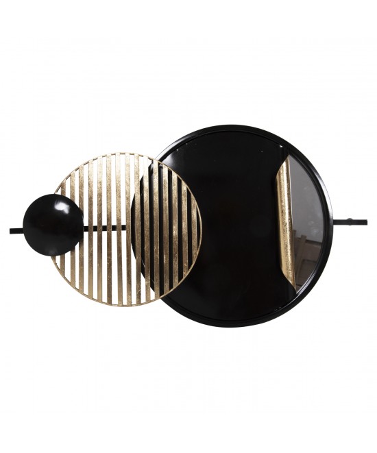 ΔΙΑΚΟΣΜΗΤΙΚΟ ΤΟΙΧΟΥ HM4201 ΜΕΤΑΛΛΟ ΣΕ ΜΑΥΡΟ & ΧΡΥΣΟ 81,5x46,5Y εκ.