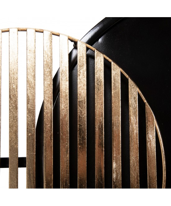 ΔΙΑΚΟΣΜΗΤΙΚΟ ΤΟΙΧΟΥ HM4201 ΜΕΤΑΛΛΟ ΣΕ ΜΑΥΡΟ & ΧΡΥΣΟ 81,5x46,5Y εκ.