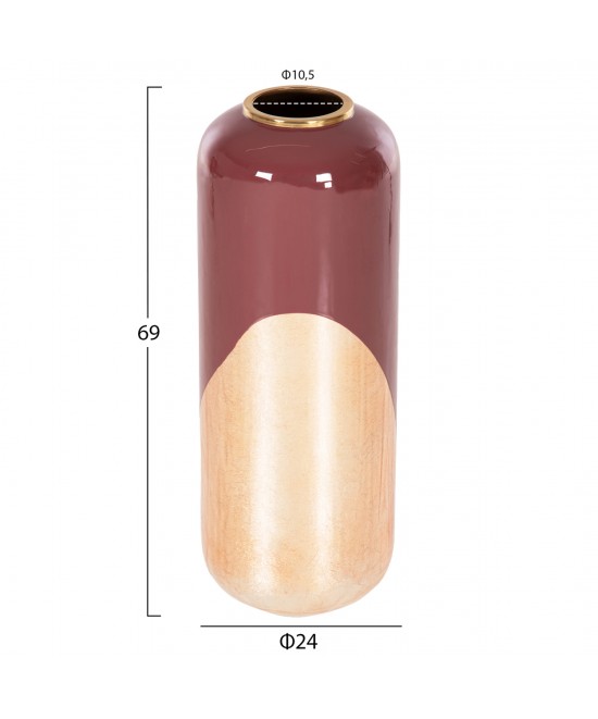 ΔΙΑΚΟΣΜΗΤΙΚΟ BAZO ΔΑΠΕΔΟΥ RAKSASA ΗΜ4232.06 ΜΕΤΑΛΛΟ ΣΕ ΚΕΡΑΣΙ-ΧΡΥΣΟ ΠΕΡΛΕ Φ24x69Υεκ