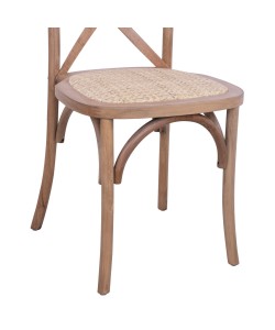 ΚΑΡΕΚΛΑ OWEN ΞΥΛΙΝΗ ΣΤΟΙΒΑΖΟΜΕΝΗ ΑΠΟ ΟΞΙΑ DARK HONEY ΜΕ ΧΙΑΣΤΙ ΠΛΑΤΗ HM8575.01 45x55,5x90 cm