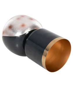 ΕΠΙΤΡΑΠΕΖΙΟ ΔΙΑΚΟΣΜΗΤΙΚΟ BAZO LINGON HM4233.05 ΜΕΤΑΛΛΟ ΜΠΛΕ ΑΝΘΡΑΚΙ-ΑΣΗΜΙ Φ21x37,5Υ