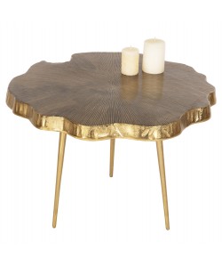 ΤΡΑΠΕΖΙ ΣΑΛΟΝΙΟΥ ANGUL HM4263 ΜΕΤΑΛΛΟ ΣΕ ΧΡΥΣΟ-ΜΑΥΡΟ 62x62x44Υεκ.