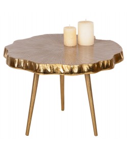 ΤΡΑΠΕΖΙ ΒΟΗΘΗΤΙΚΟ ANGUL HM4264 ΜΕΤΑΛΛΟ ΣΕ ΧΡΥΣΟ-ΛΕΥΚΟ 48x40x35Υ εκ.