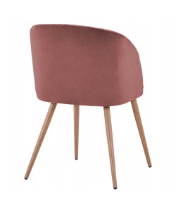 ΠΟΛΥΘΡΟΝΑΚΙ LEAH ΜΕ ΒΕΛΟΥΔΟ ΣΑΠΙΟ ΜΗΛΟ ΚΑΙ ΜΕΤΑΛΛΙΚΑ ΠΟΔΙΑ HM8543.02 51x58x81Υ εκ.