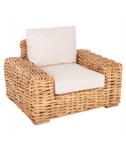 ΠΟΛΥΘΡΟΝΑ TROPEL HM9810 ΞΥΛΟ MANGO-RATTAN ΦΥΣΙΚΟ-ΛΕΥΚΑ ΜΑΞΙΛΑΡΙΑ 110x88x70-85Υεκ.